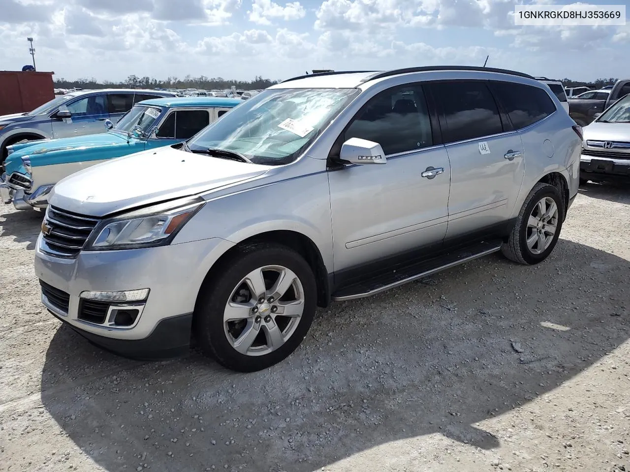 2017 Chevrolet Traverse Lt VIN: 1GNKRGKD8HJ353669 Lot: 78302244