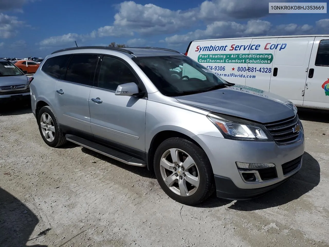 2017 Chevrolet Traverse Lt VIN: 1GNKRGKD8HJ353669 Lot: 78302244