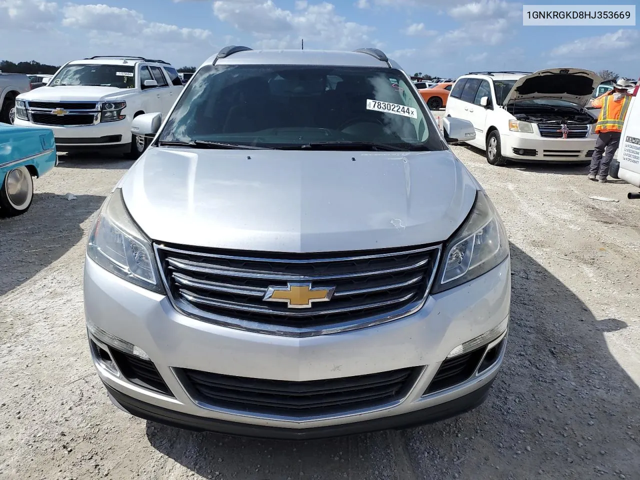 2017 Chevrolet Traverse Lt VIN: 1GNKRGKD8HJ353669 Lot: 78302244