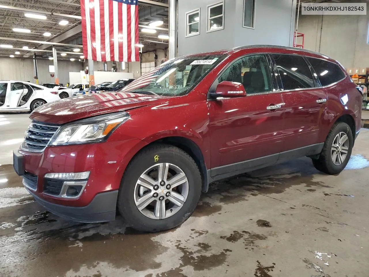 2017 Chevrolet Traverse Lt VIN: 1GNKRHKDXHJ182543 Lot: 78521814