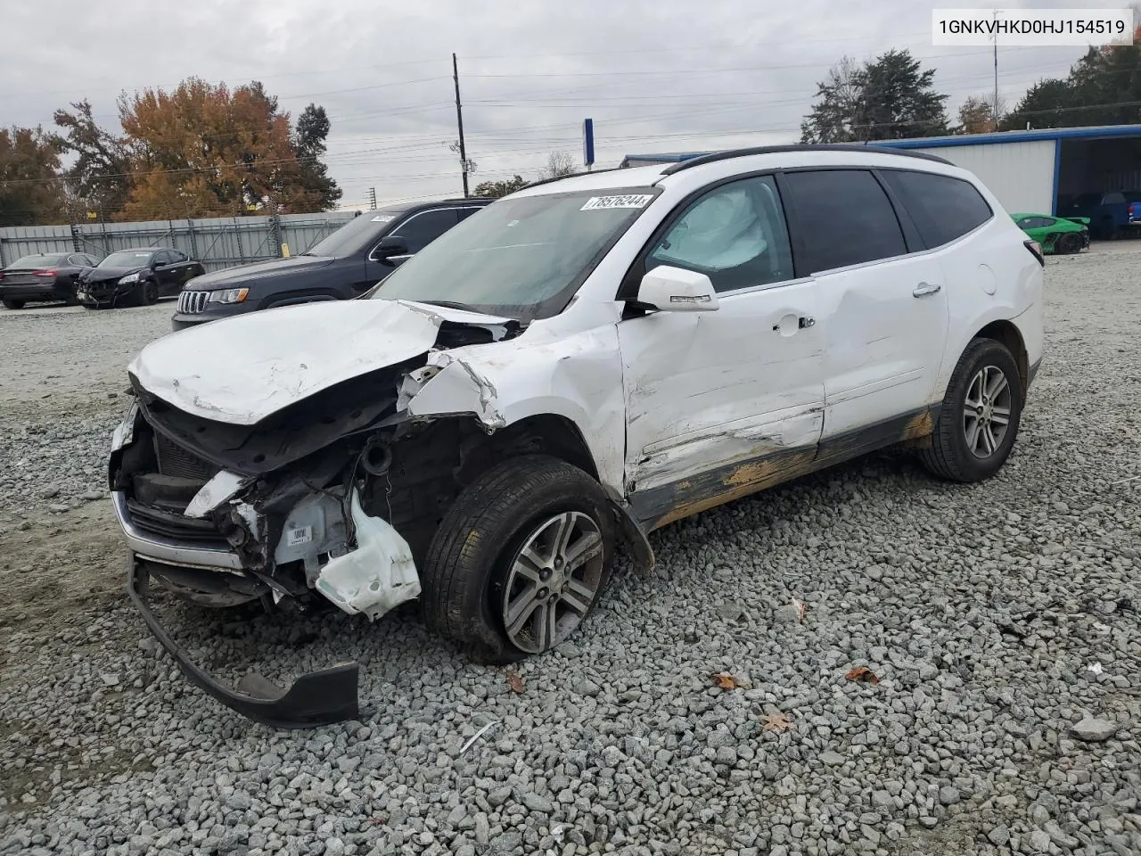 2017 Chevrolet Traverse Lt VIN: 1GNKVHKD0HJ154519 Lot: 78576244