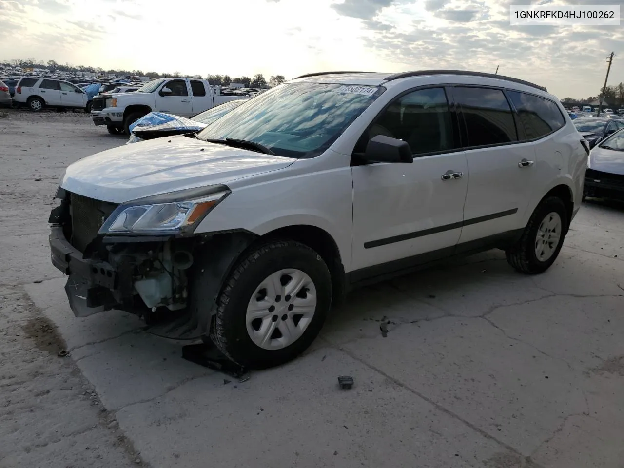 2017 Chevrolet Traverse Ls VIN: 1GNKRFKD4HJ100262 Lot: 78582174