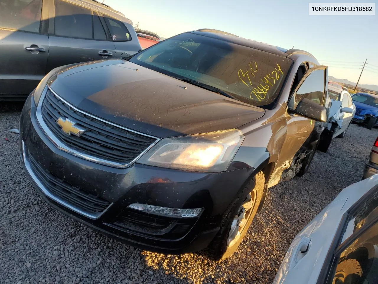 2017 Chevrolet Traverse Ls VIN: 1GNKRFKD5HJ318582 Lot: 78664524