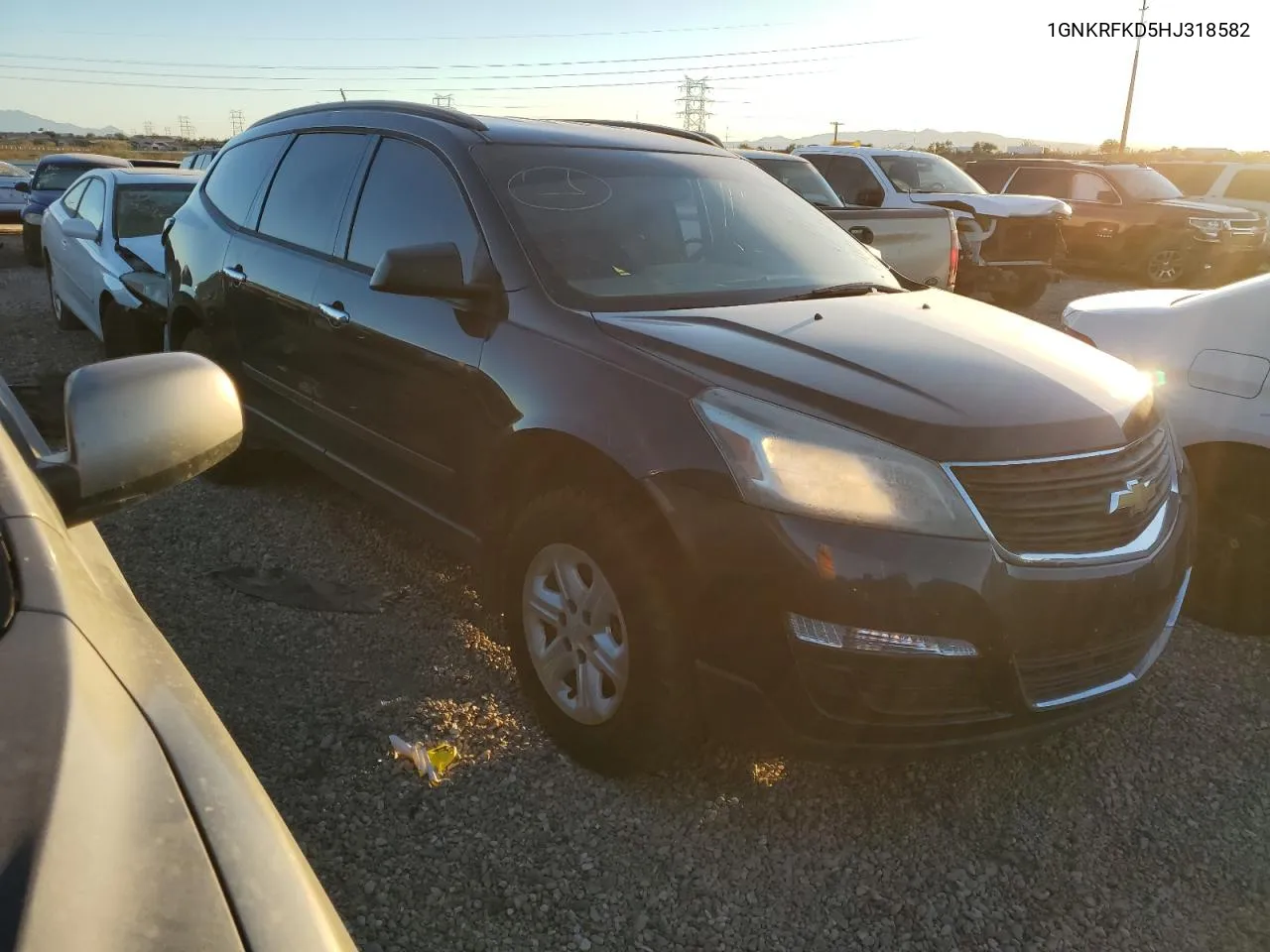 2017 Chevrolet Traverse Ls VIN: 1GNKRFKD5HJ318582 Lot: 78664524