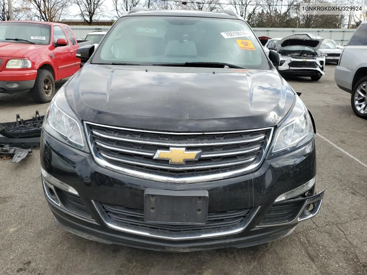 2017 Chevrolet Traverse Lt VIN: 1GNKRGKDXHJ329924 Lot: 78810014