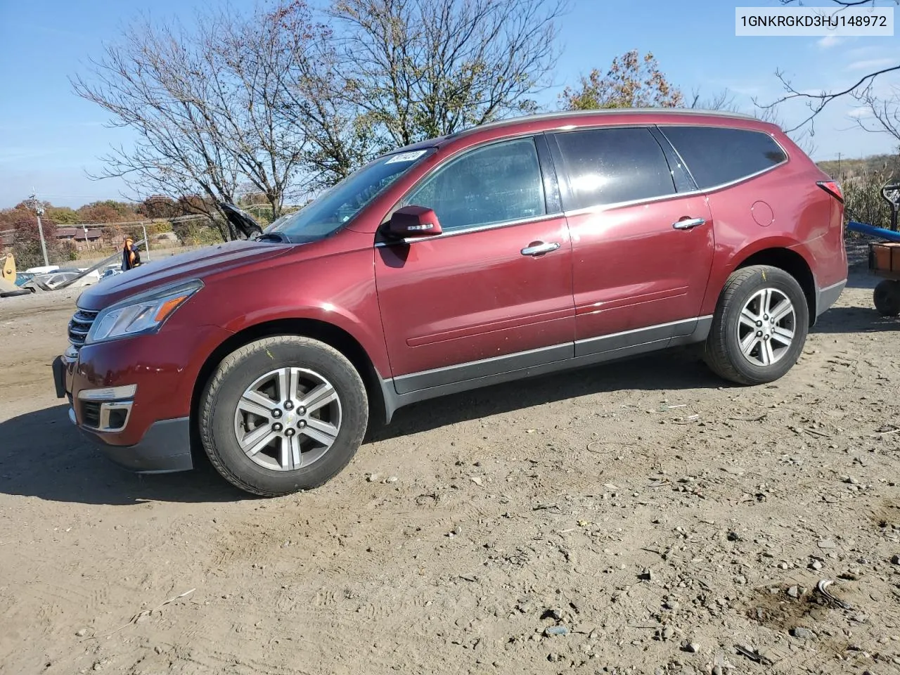 2017 Chevrolet Traverse Lt VIN: 1GNKRGKD3HJ148972 Lot: 79114224