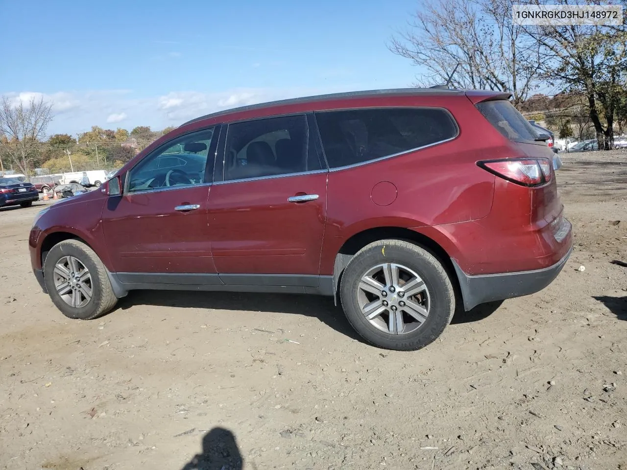 2017 Chevrolet Traverse Lt VIN: 1GNKRGKD3HJ148972 Lot: 79114224