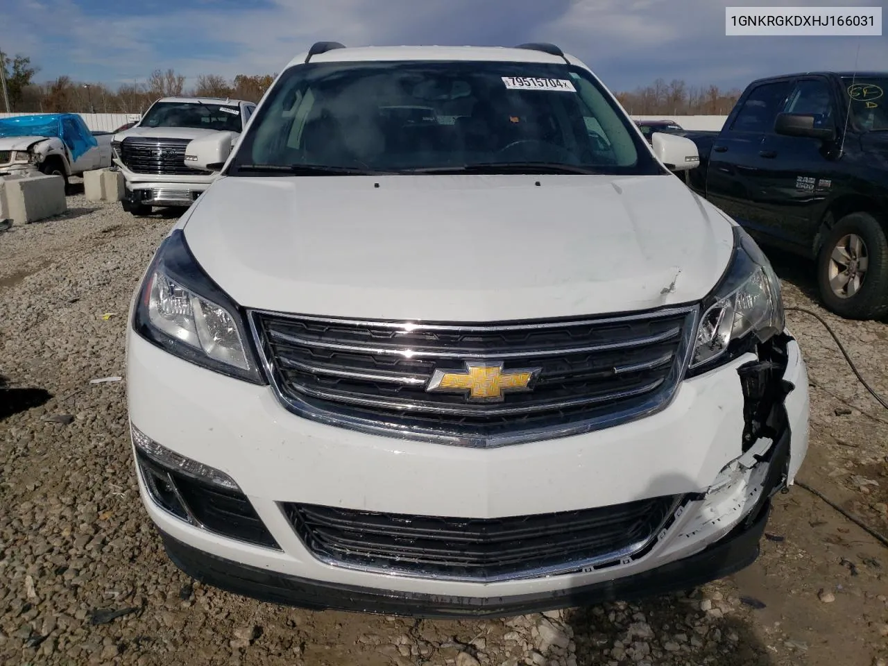 2017 Chevrolet Traverse Lt VIN: 1GNKRGKDXHJ166031 Lot: 79515704