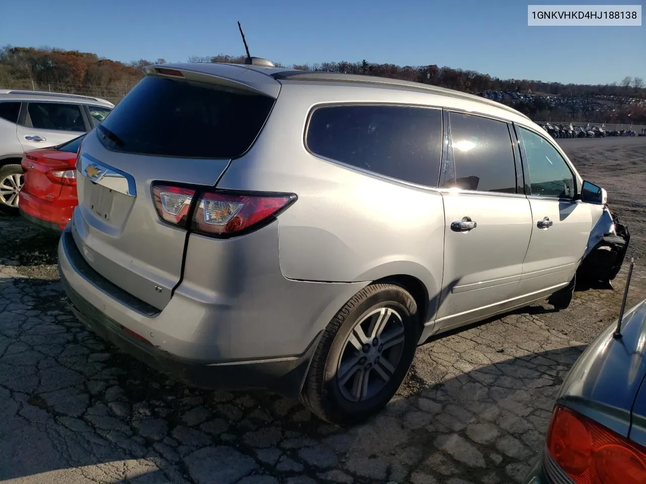 2017 Chevrolet Traverse Lt VIN: 1GNKVHKD4HJ188138 Lot: 79821954