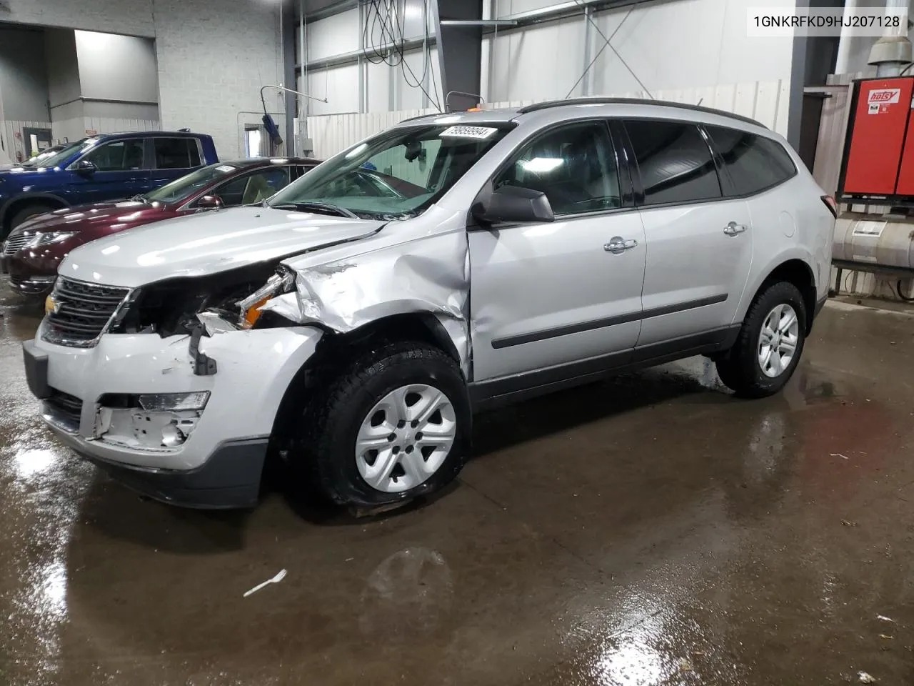 2017 Chevrolet Traverse Ls VIN: 1GNKRFKD9HJ207128 Lot: 79959994