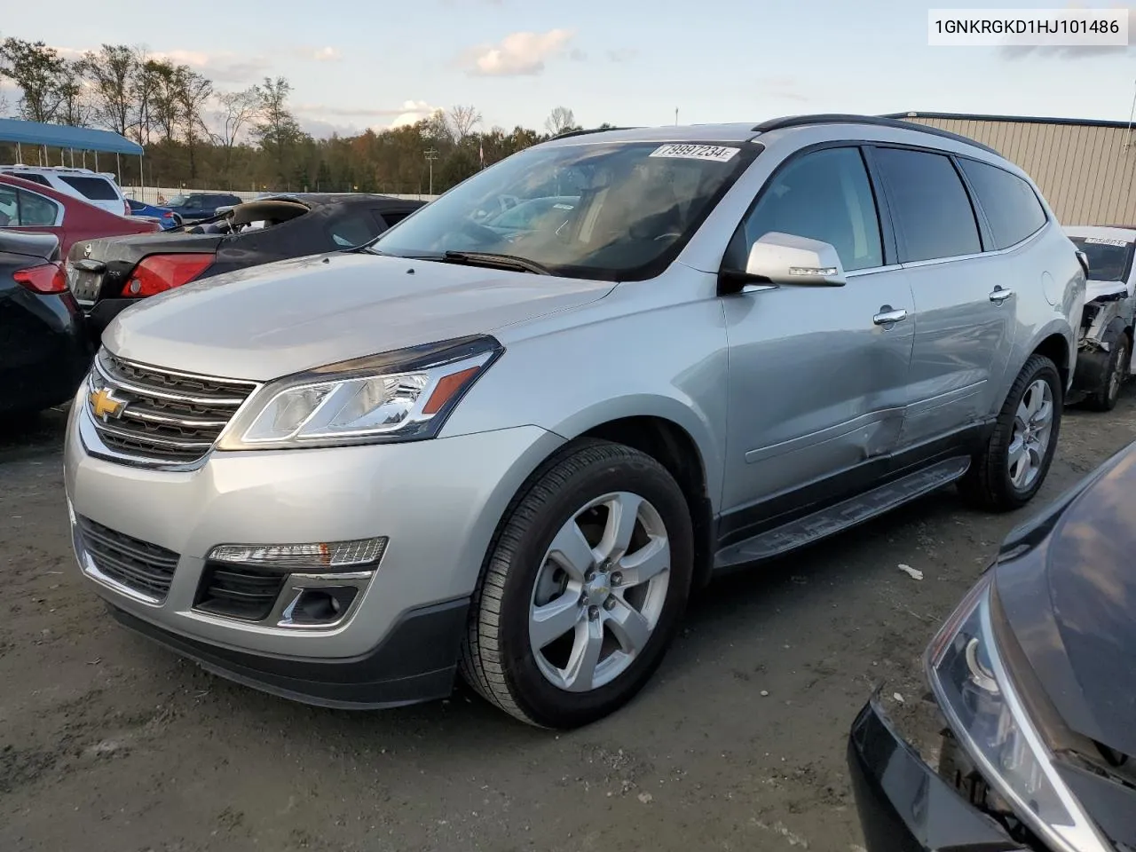 2017 Chevrolet Traverse Lt VIN: 1GNKRGKD1HJ101486 Lot: 79997234