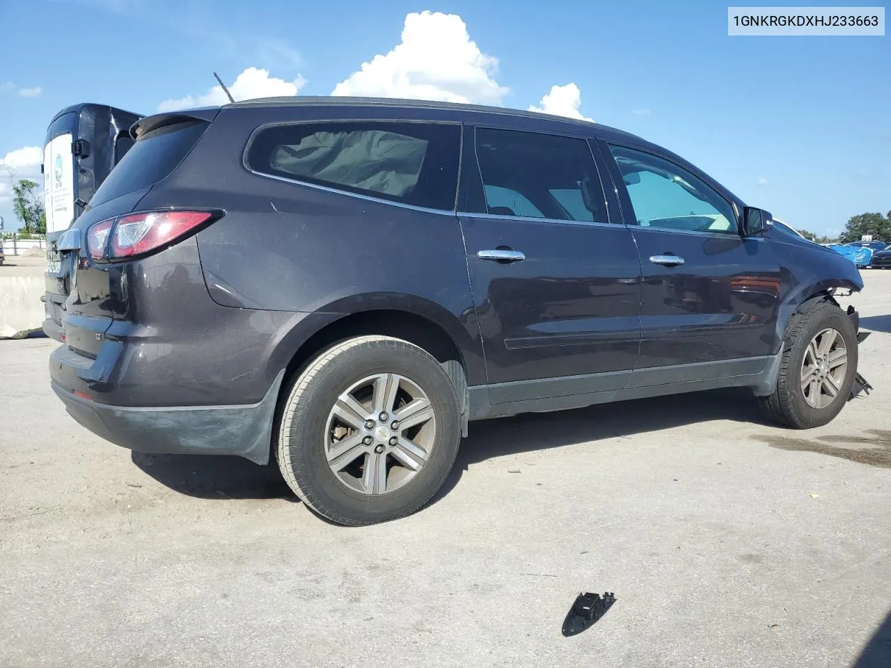 2017 Chevrolet Traverse Lt VIN: 1GNKRGKDXHJ233663 Lot: 80103054