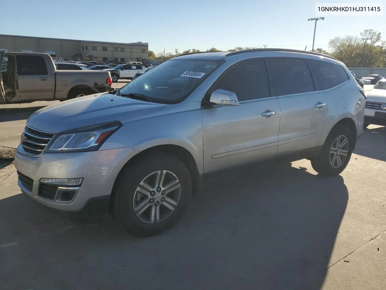 2017 Chevrolet Traverse Lt VIN: 1GNKRHKD1HJ311415 Lot: 80450804