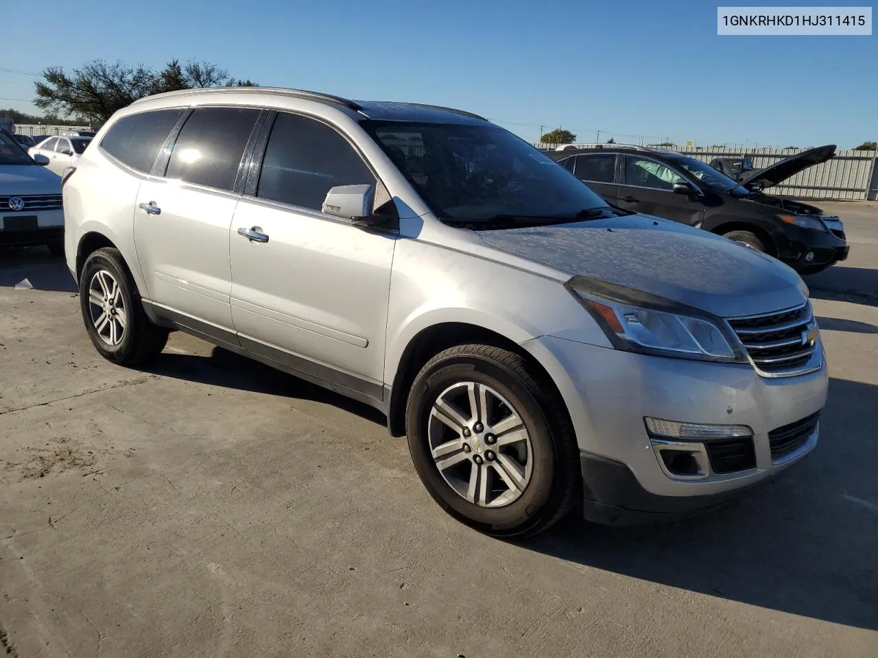 2017 Chevrolet Traverse Lt VIN: 1GNKRHKD1HJ311415 Lot: 80450804