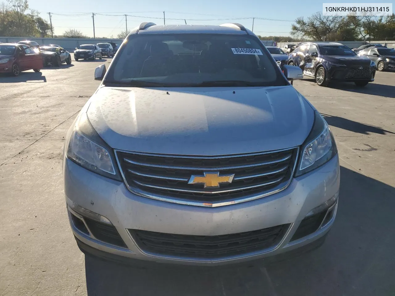 2017 Chevrolet Traverse Lt VIN: 1GNKRHKD1HJ311415 Lot: 80450804