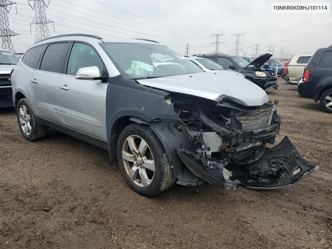 2017 Chevrolet Traverse Lt VIN: 1GNKRGKD8HJ101114 Lot: 80668814