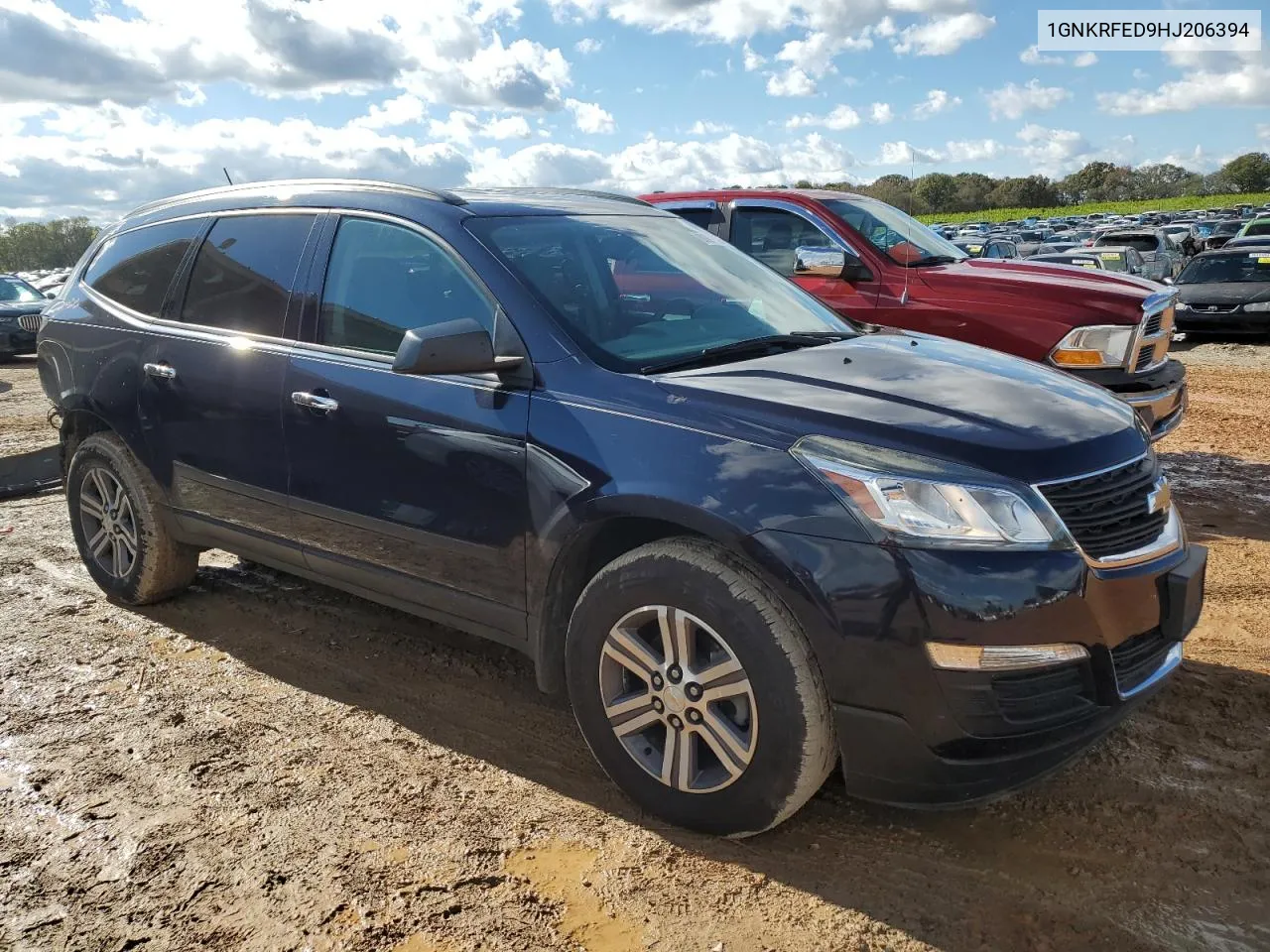 2017 Chevrolet Traverse Ls VIN: 1GNKRFED9HJ206394 Lot: 80971034