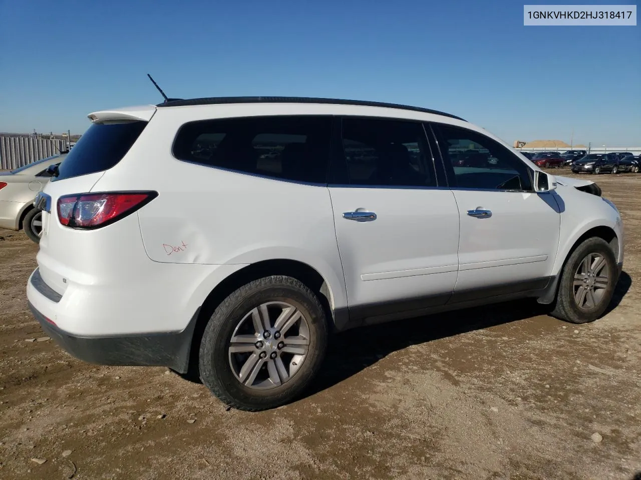 2017 Chevrolet Traverse Lt VIN: 1GNKVHKD2HJ318417 Lot: 81078894