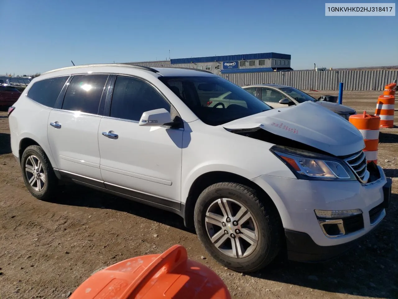 2017 Chevrolet Traverse Lt VIN: 1GNKVHKD2HJ318417 Lot: 81078894