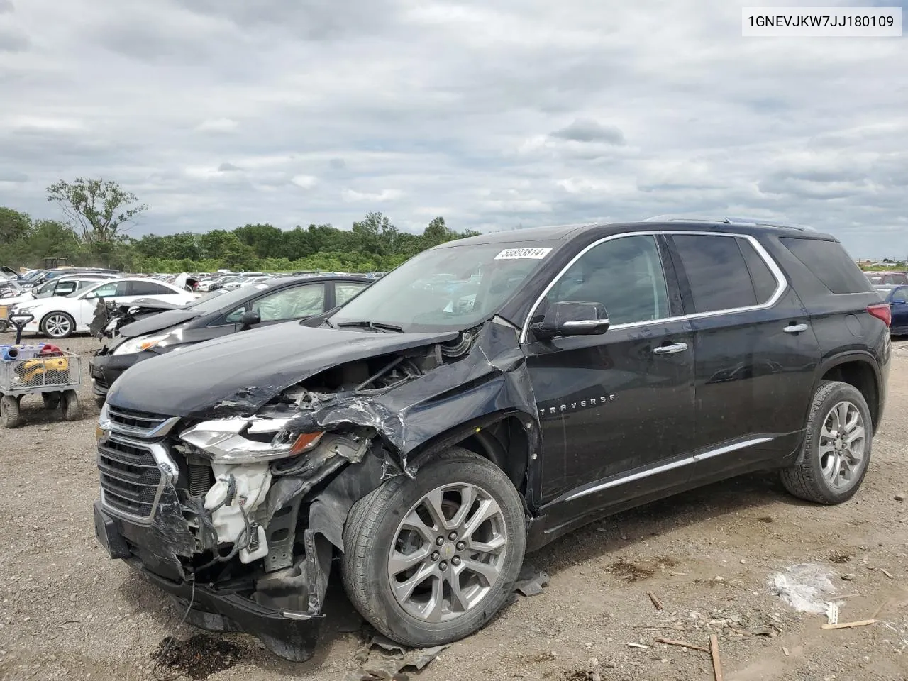 1GNEVJKW7JJ180109 2018 Chevrolet Traverse Premier