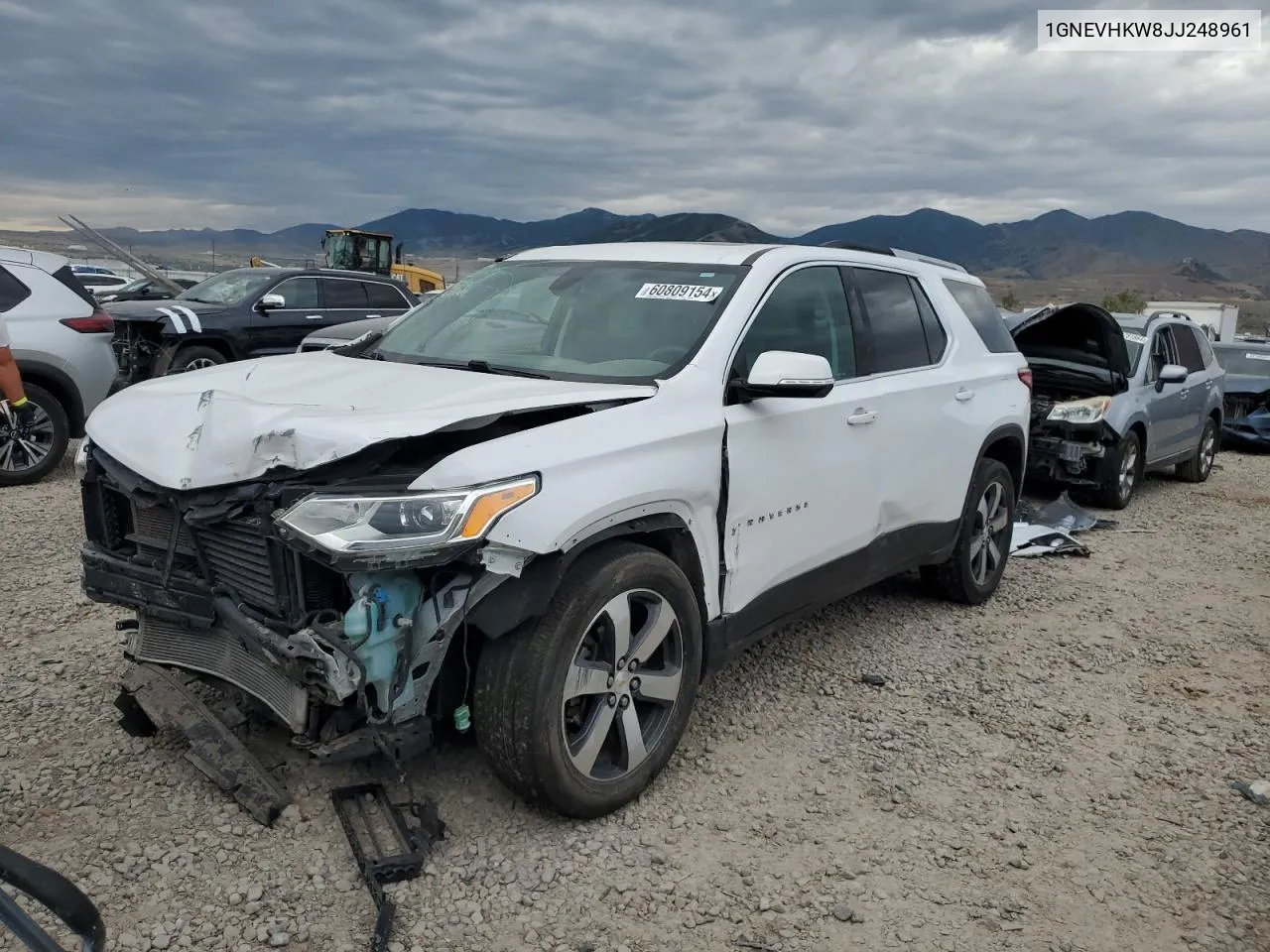 2018 Chevrolet Traverse Lt VIN: 1GNEVHKW8JJ248961 Lot: 60809154