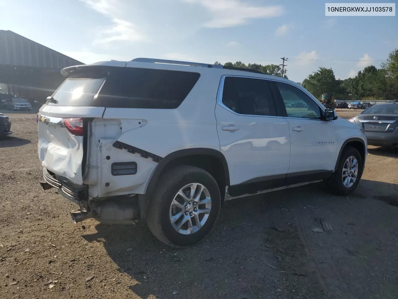 2018 Chevrolet Traverse Lt VIN: 1GNERGKWXJJ103578 Lot: 61447054