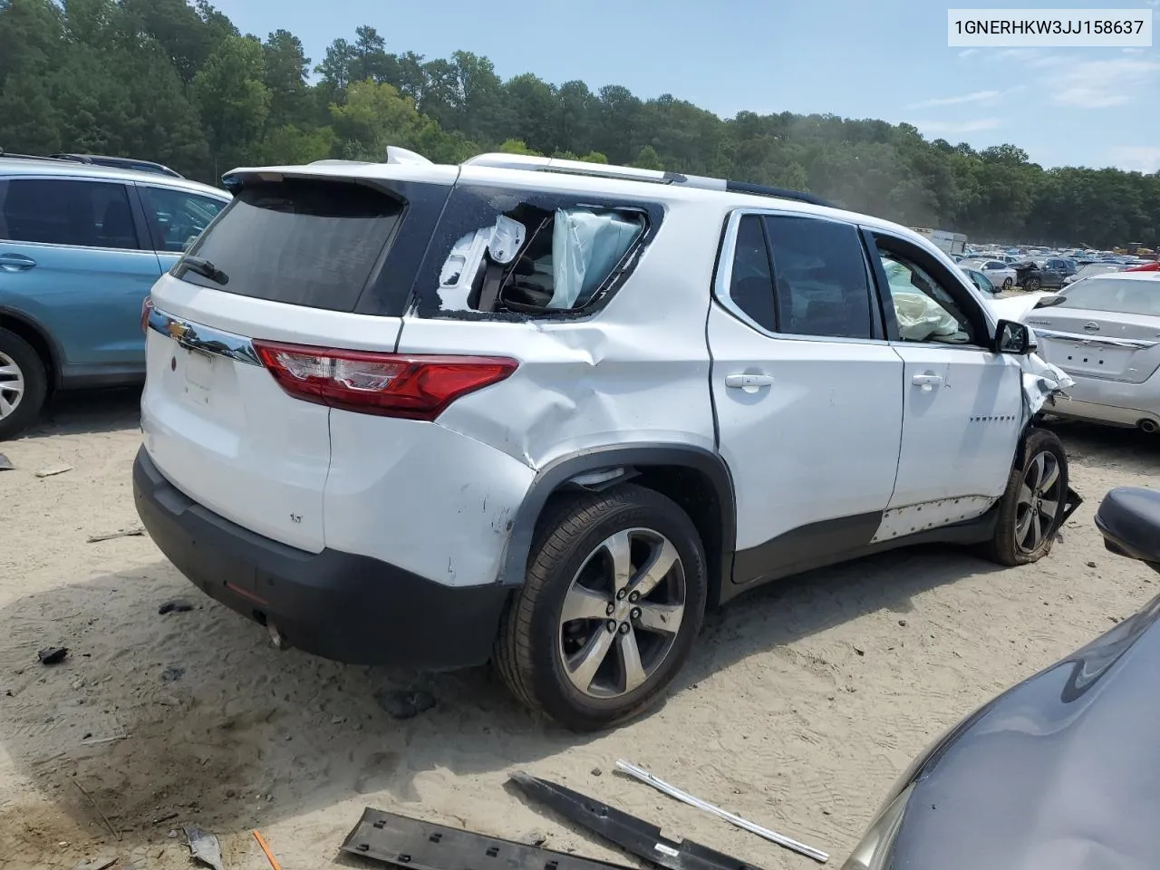 1GNERHKW3JJ158637 2018 Chevrolet Traverse Lt