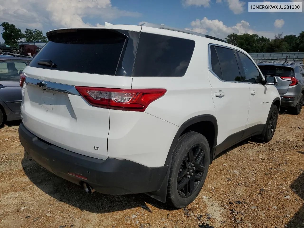 2018 Chevrolet Traverse Lt VIN: 1GNERGKWXJJ231030 Lot: 62676944