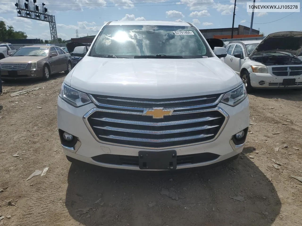 2018 Chevrolet Traverse High Country VIN: 1GNEVKKWXJJ105278 Lot: 62791464