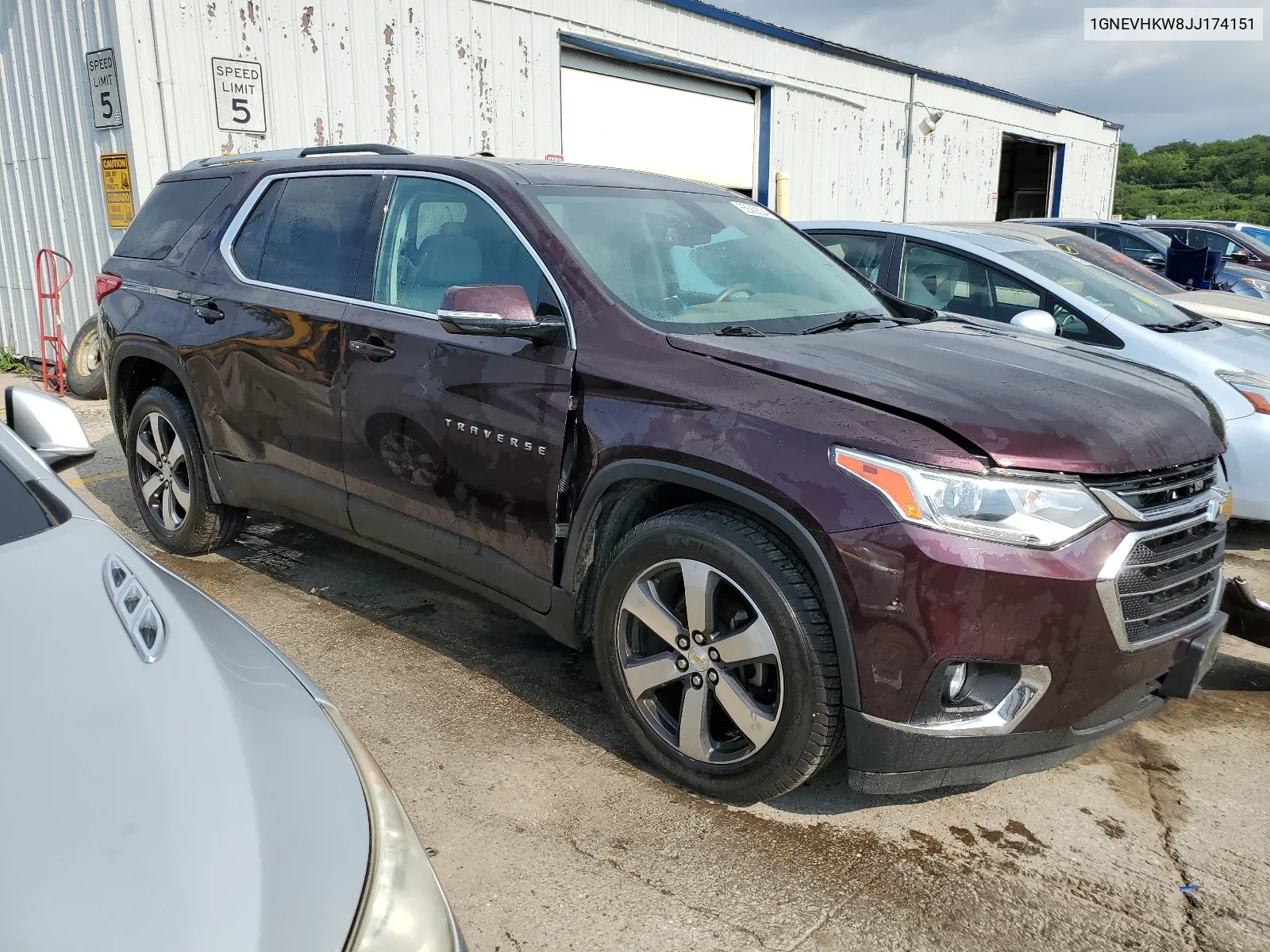 2018 Chevrolet Traverse Lt VIN: 1GNEVHKW8JJ174151 Lot: 65569204