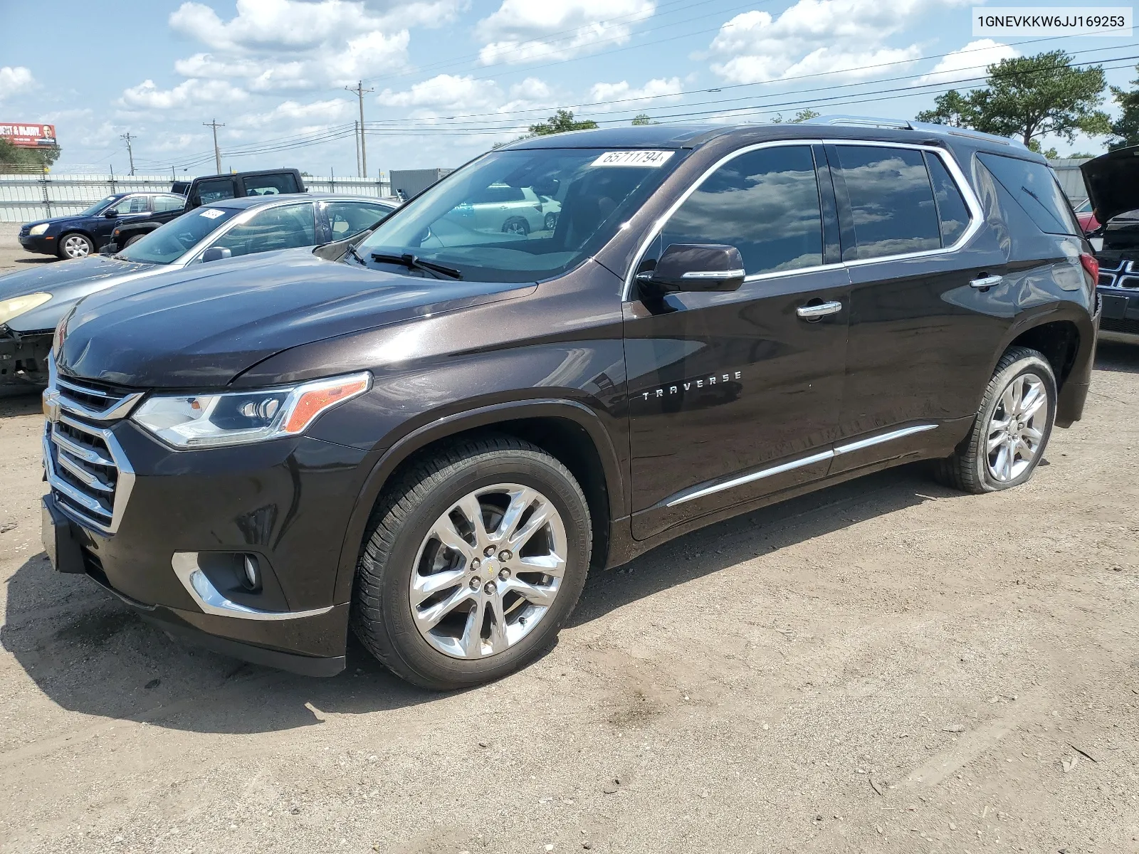 2018 Chevrolet Traverse High Country VIN: 1GNEVKKW6JJ169253 Lot: 65711794