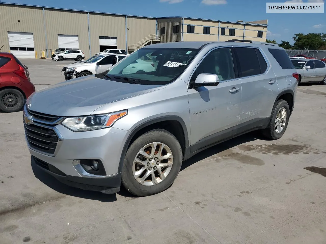 1GNERGKW0JJ271911 2018 Chevrolet Traverse Lt