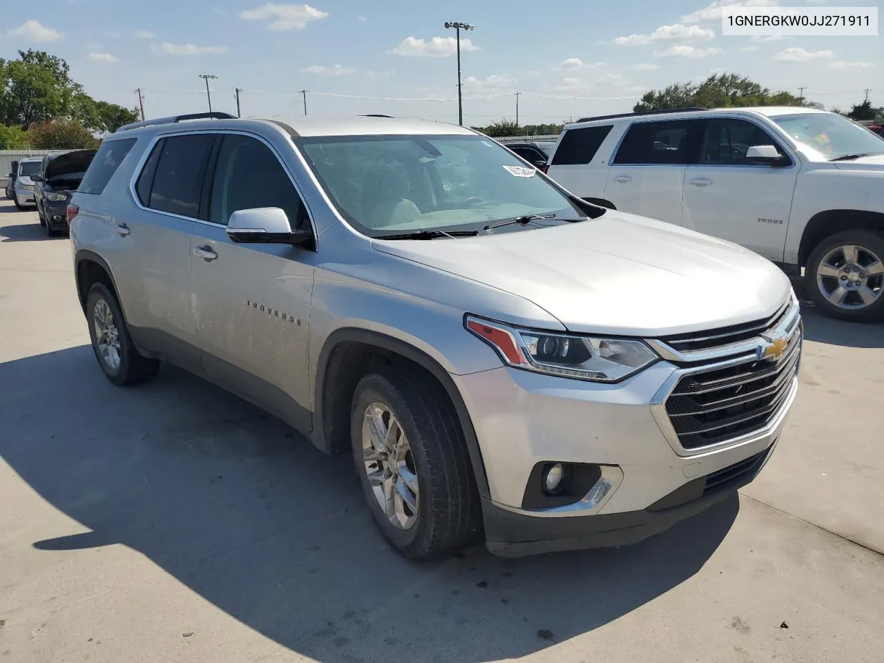 2018 Chevrolet Traverse Lt VIN: 1GNERGKW0JJ271911 Lot: 66728494