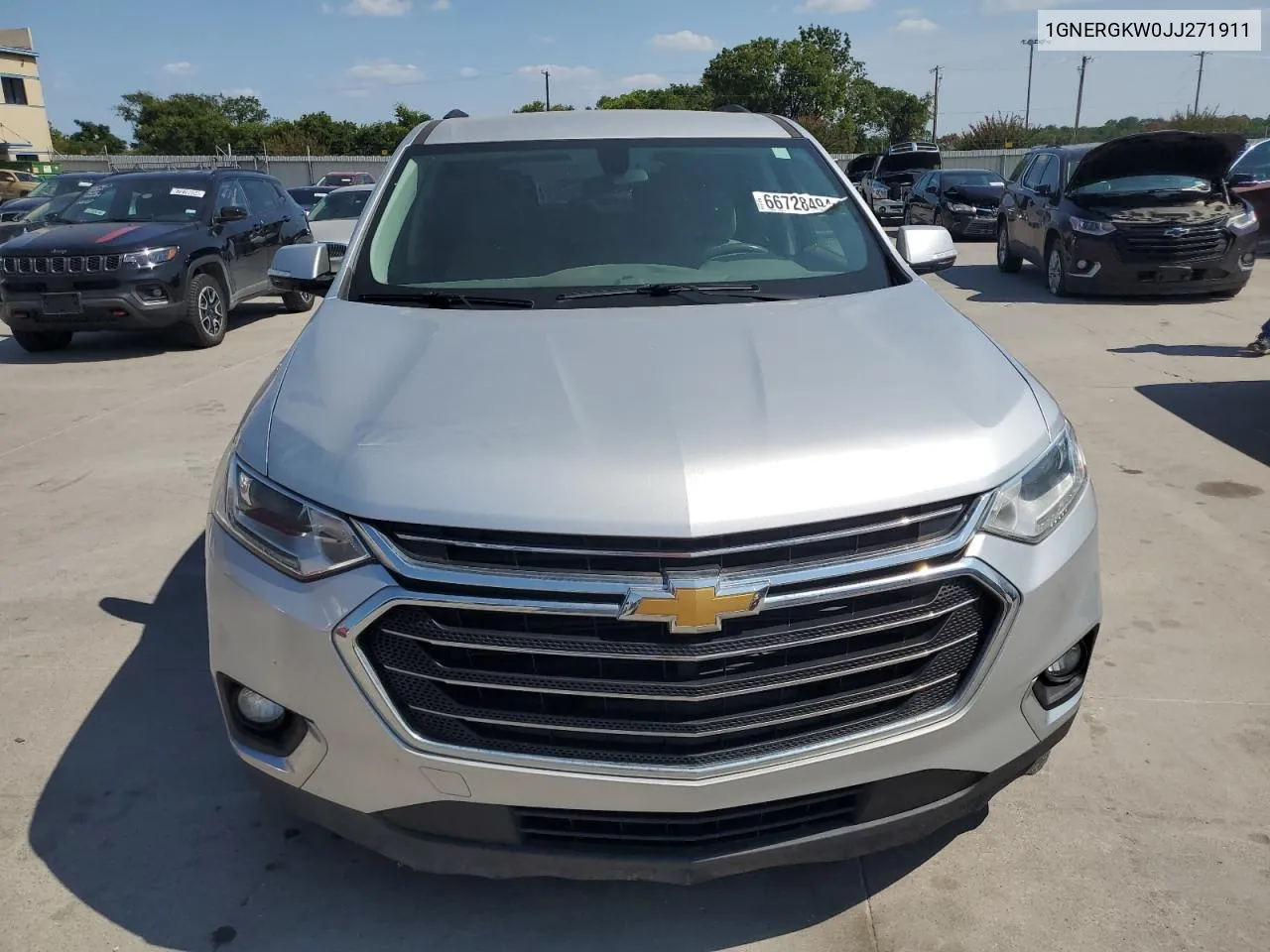 2018 Chevrolet Traverse Lt VIN: 1GNERGKW0JJ271911 Lot: 66728494