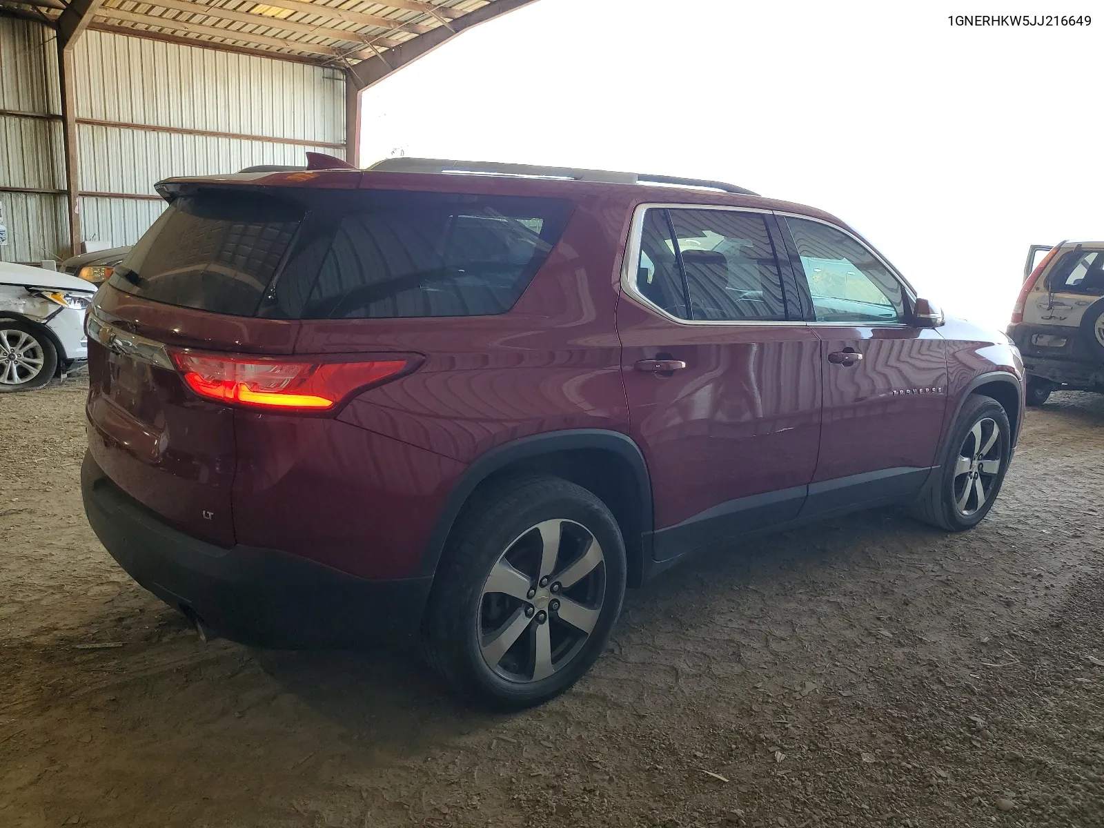 1GNERHKW5JJ216649 2018 Chevrolet Traverse Lt