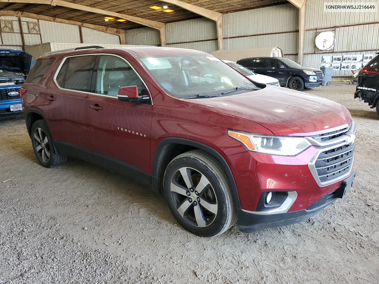 1GNERHKW5JJ216649 2018 Chevrolet Traverse Lt