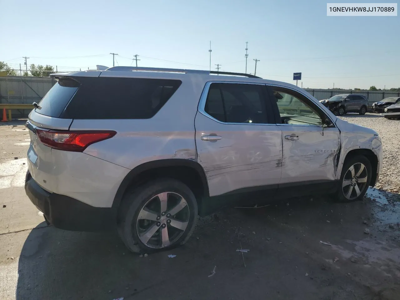 2018 Chevrolet Traverse Lt VIN: 1GNEVHKW8JJ170889 Lot: 67206634