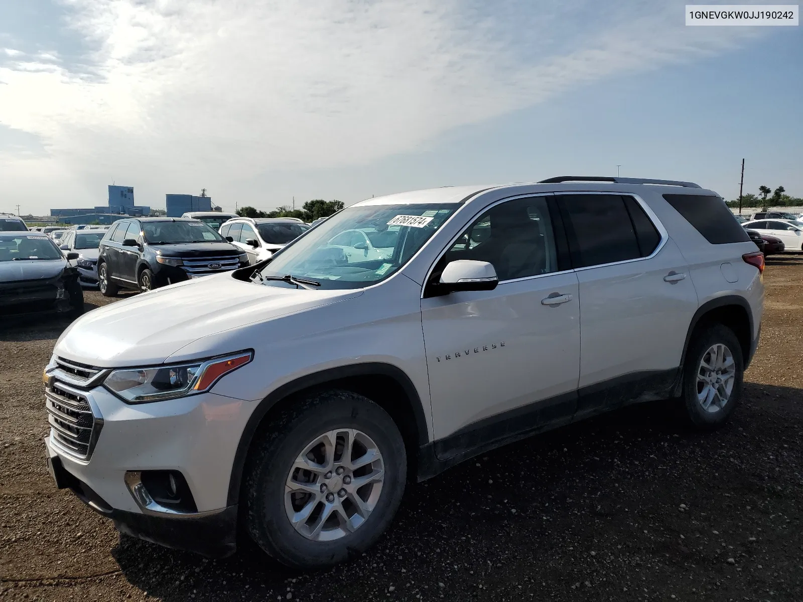 2018 Chevrolet Traverse Lt VIN: 1GNEVGKW0JJ190242 Lot: 67681574