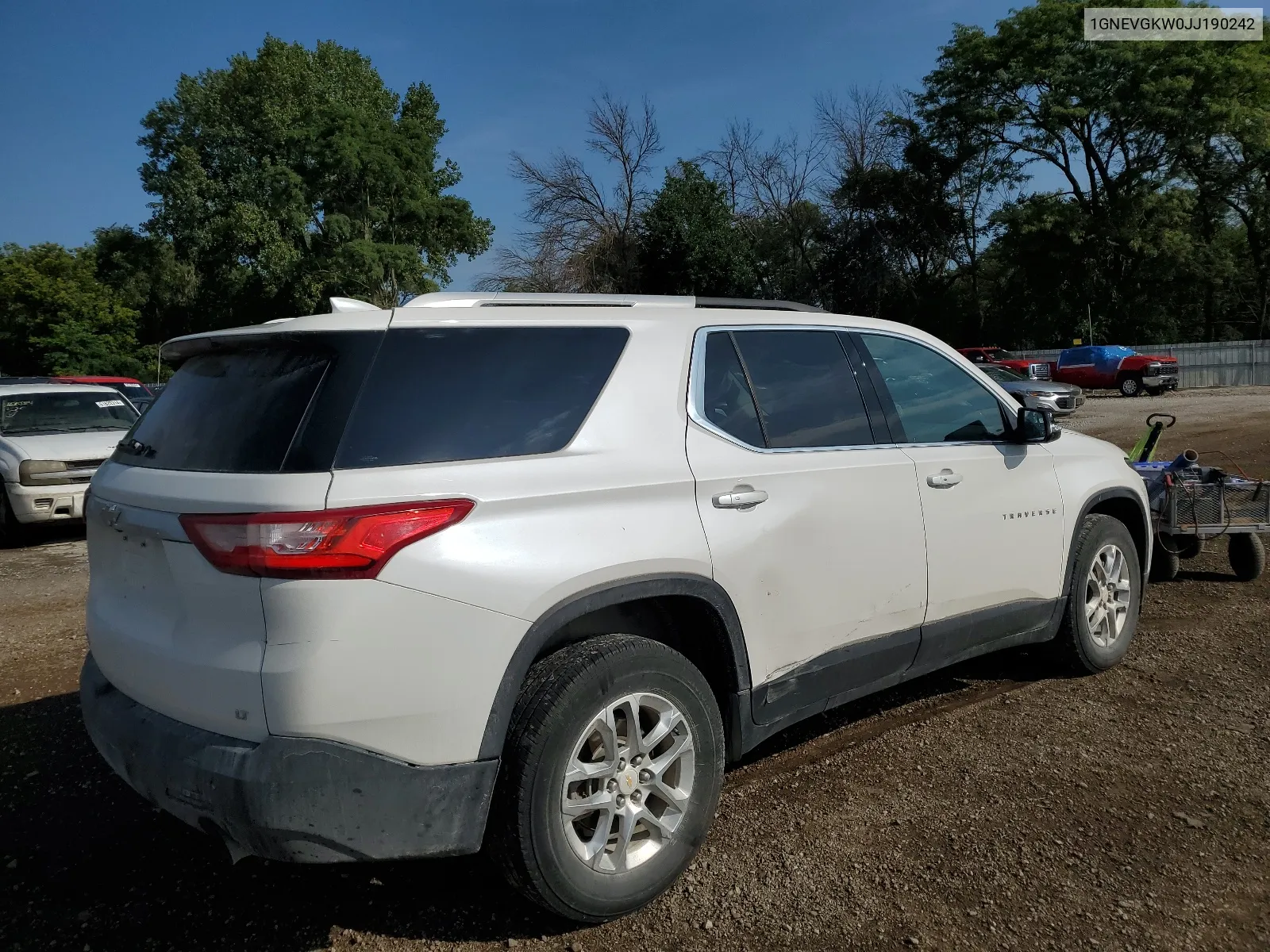 2018 Chevrolet Traverse Lt VIN: 1GNEVGKW0JJ190242 Lot: 67681574