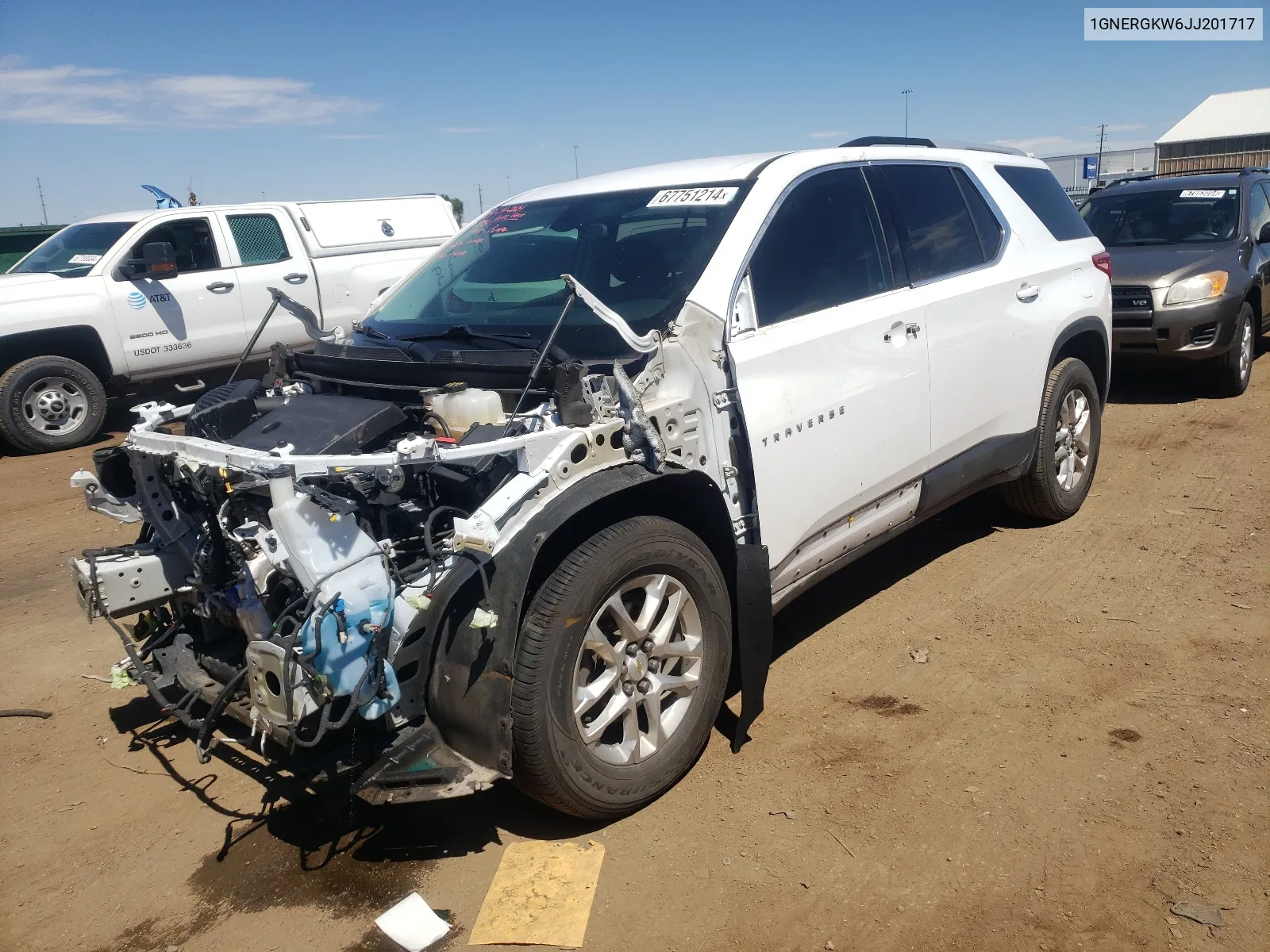 1GNERGKW6JJ201717 2018 Chevrolet Traverse Lt