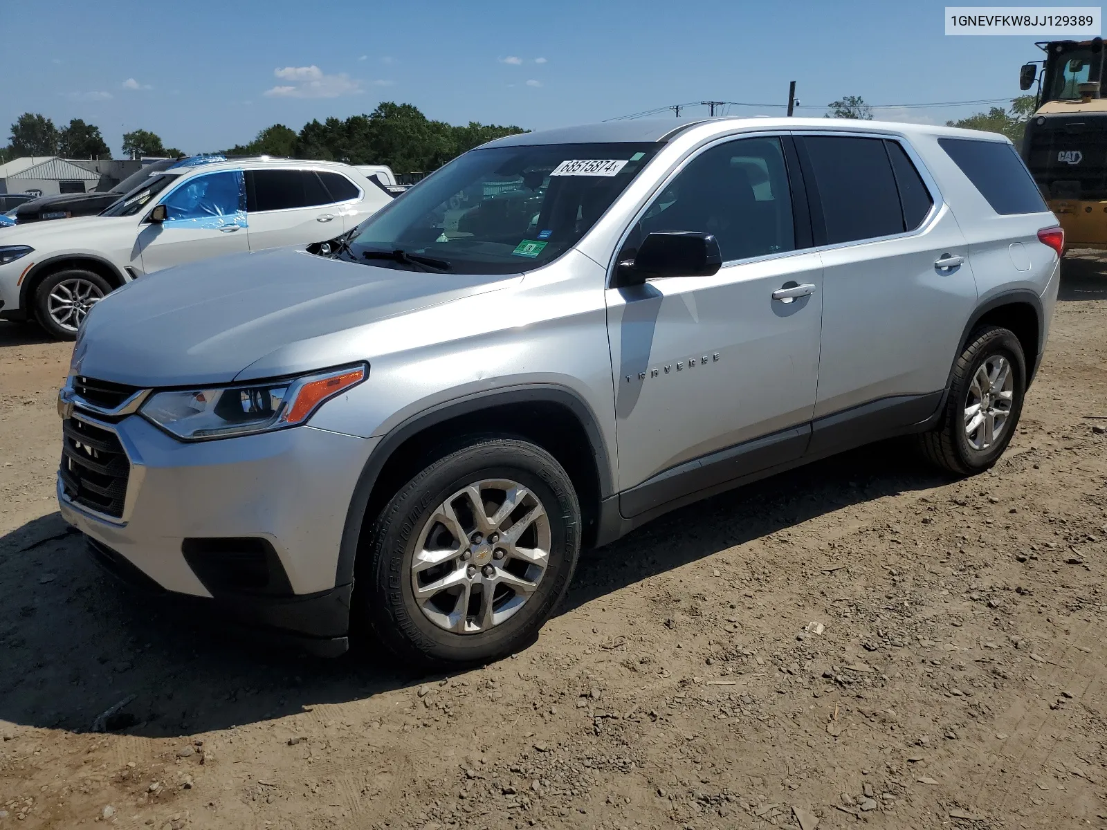 2018 Chevrolet Traverse Ls VIN: 1GNEVFKW8JJ129389 Lot: 68515874