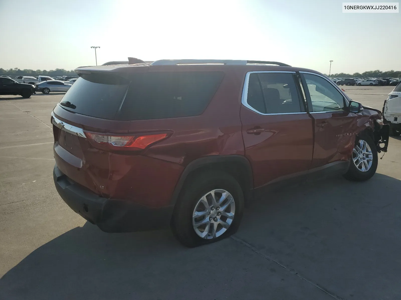 2018 Chevrolet Traverse Lt VIN: 1GNERGKWXJJ220416 Lot: 68521024