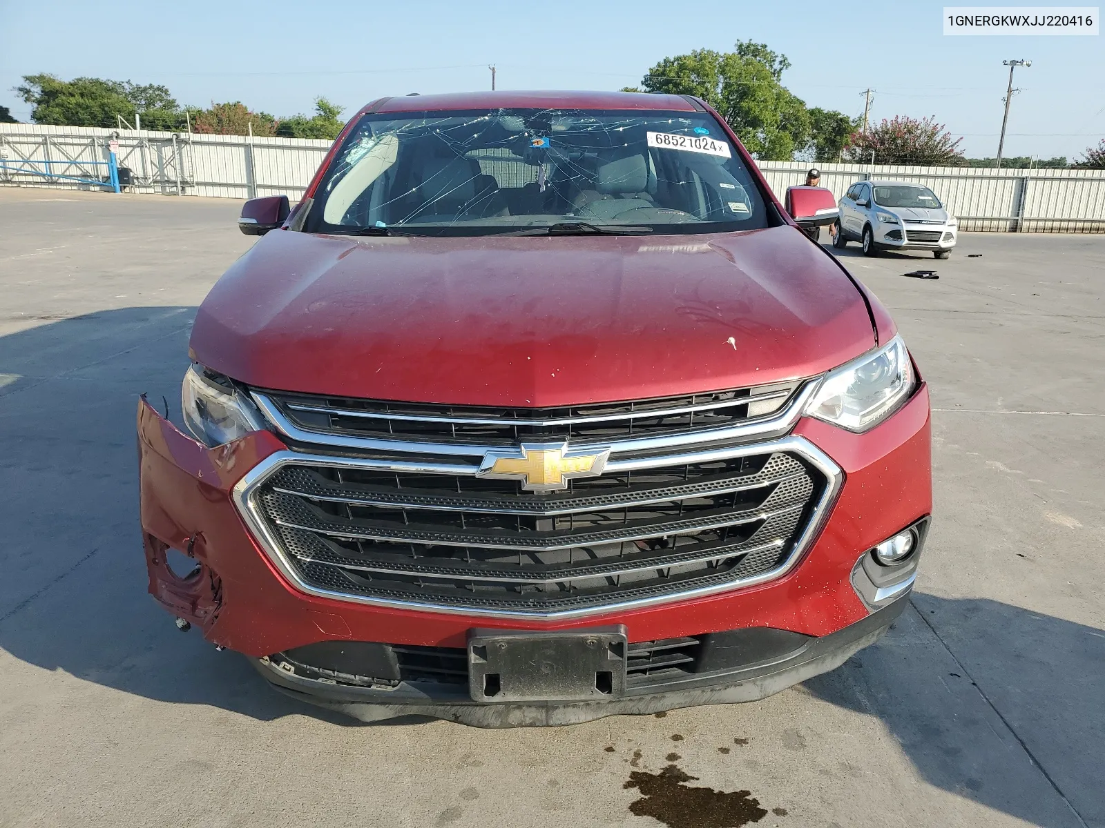 2018 Chevrolet Traverse Lt VIN: 1GNERGKWXJJ220416 Lot: 68521024