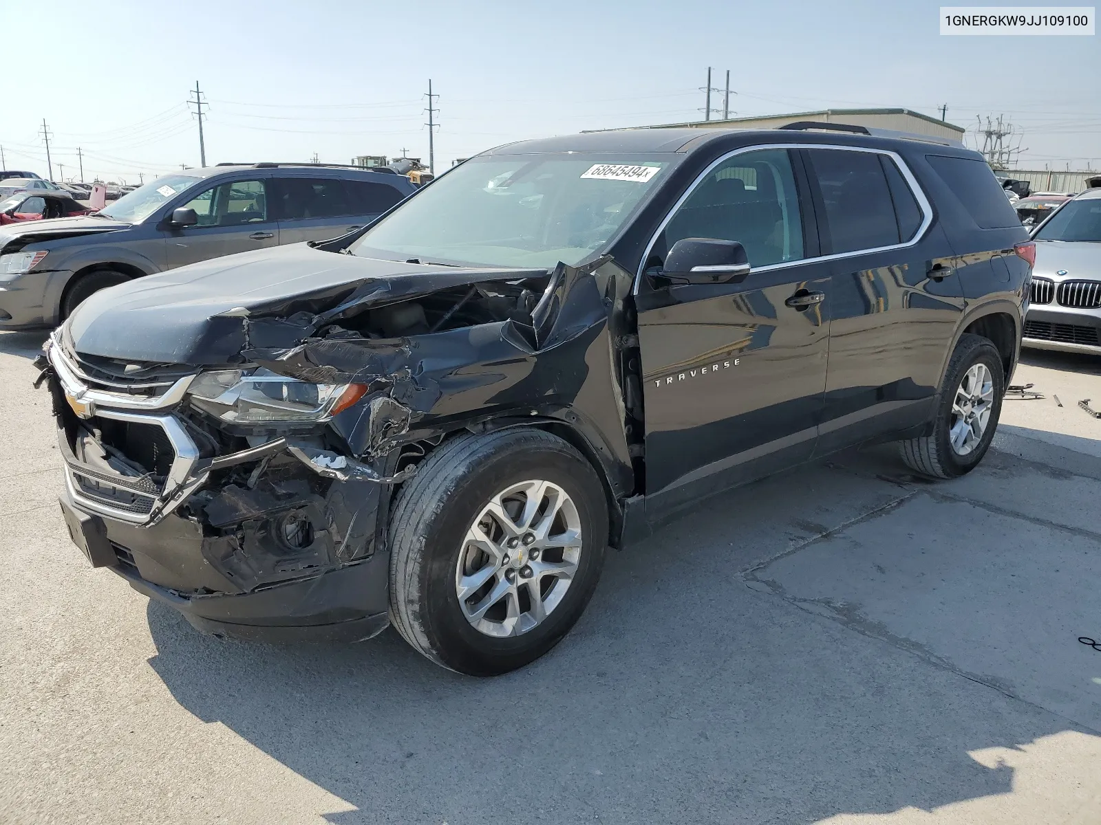 1GNERGKW9JJ109100 2018 Chevrolet Traverse Lt