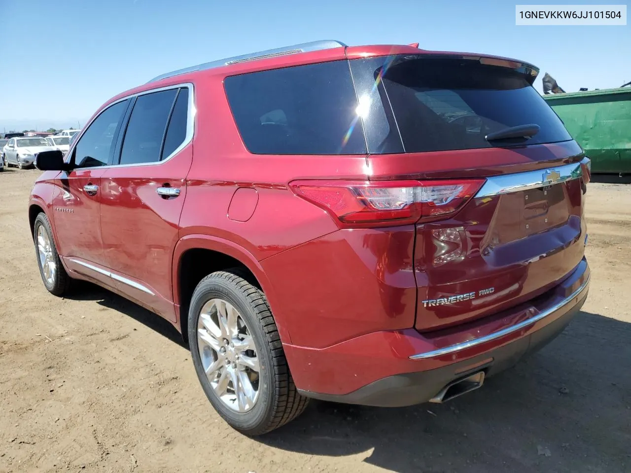 1GNEVKKW6JJ101504 2018 Chevrolet Traverse High Country