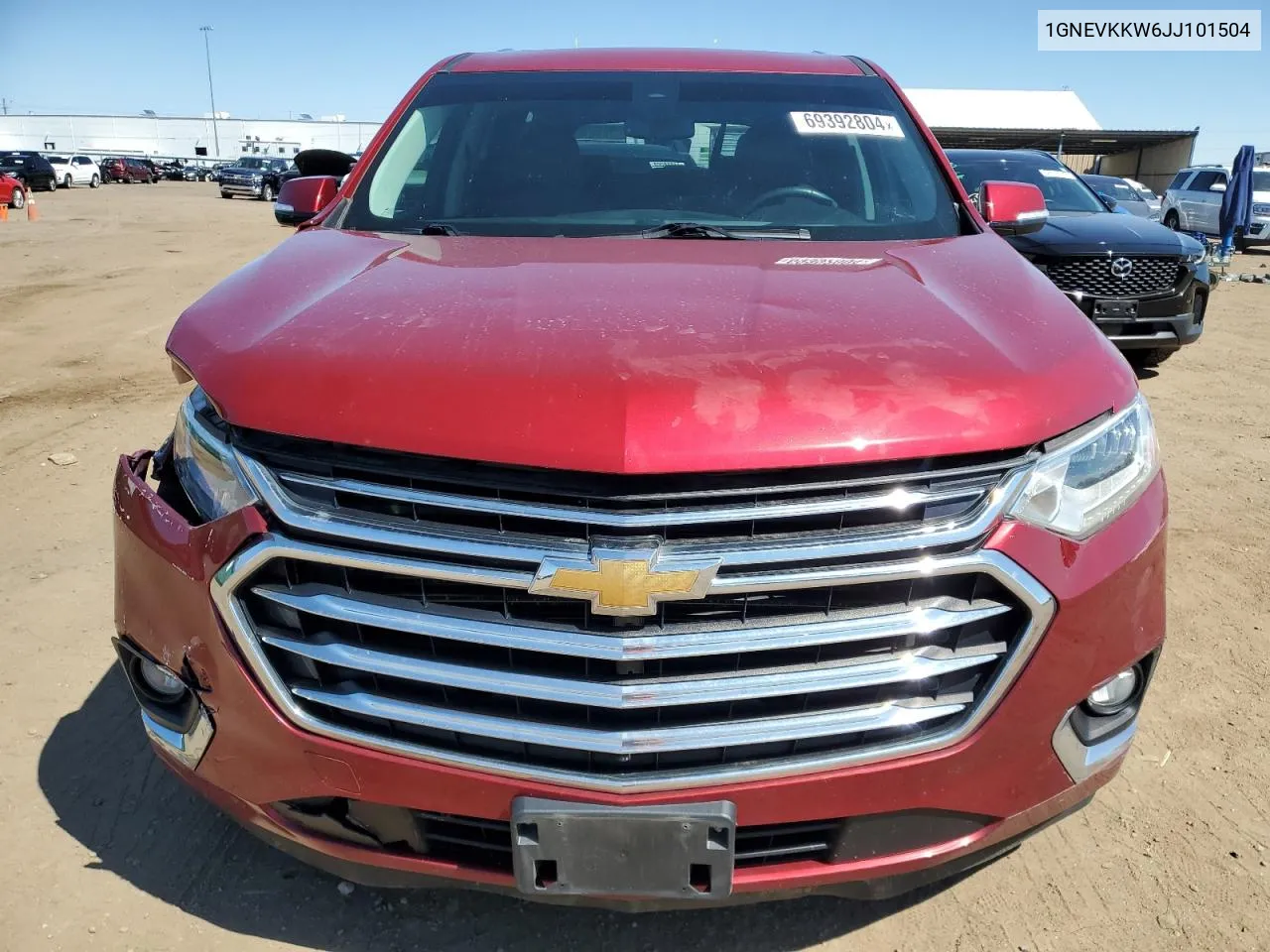 1GNEVKKW6JJ101504 2018 Chevrolet Traverse High Country