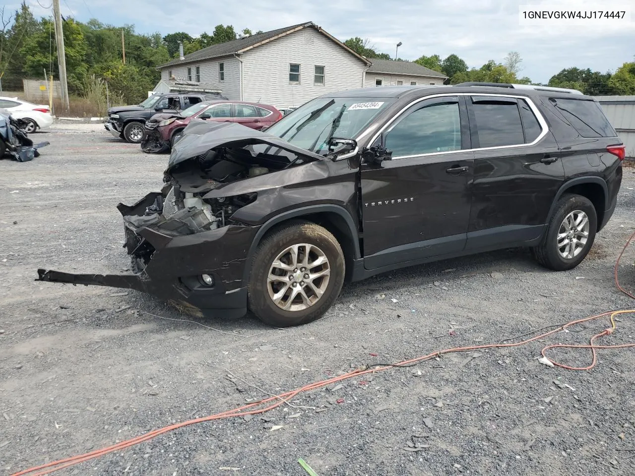 1GNEVGKW4JJ174447 2018 Chevrolet Traverse Lt