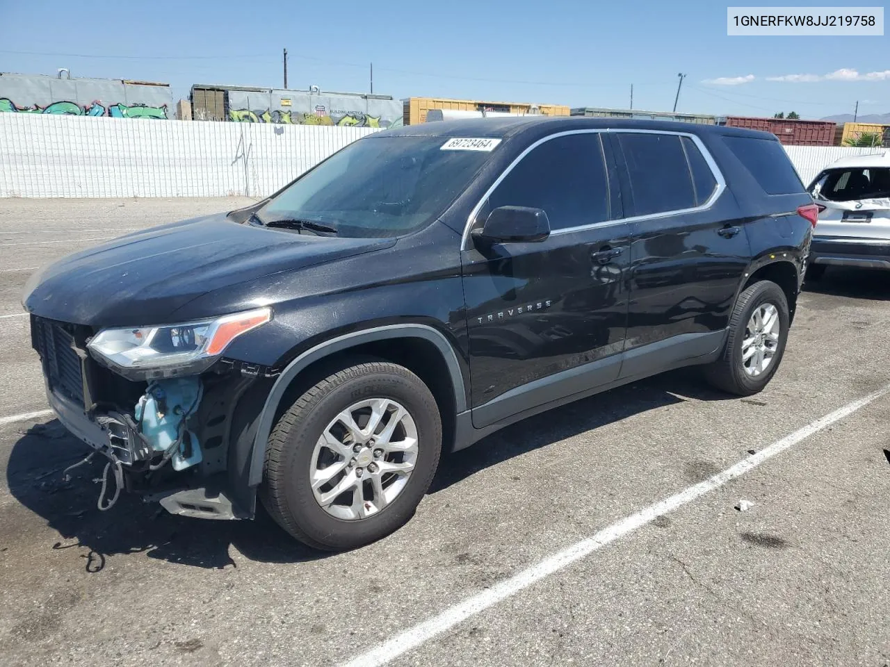 2018 Chevrolet Traverse Ls VIN: 1GNERFKW8JJ219758 Lot: 69723464