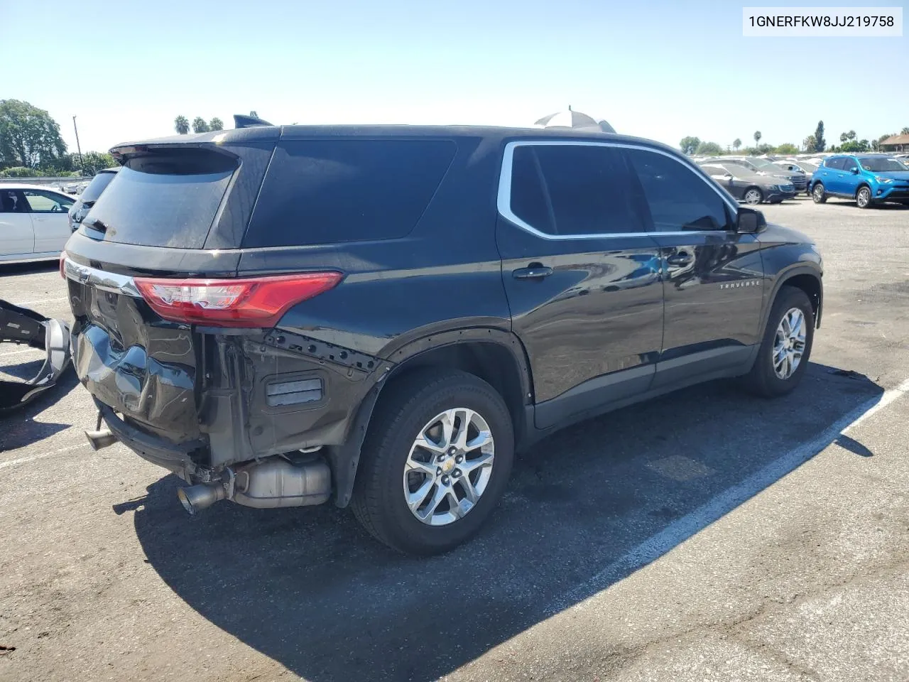 2018 Chevrolet Traverse Ls VIN: 1GNERFKW8JJ219758 Lot: 69723464