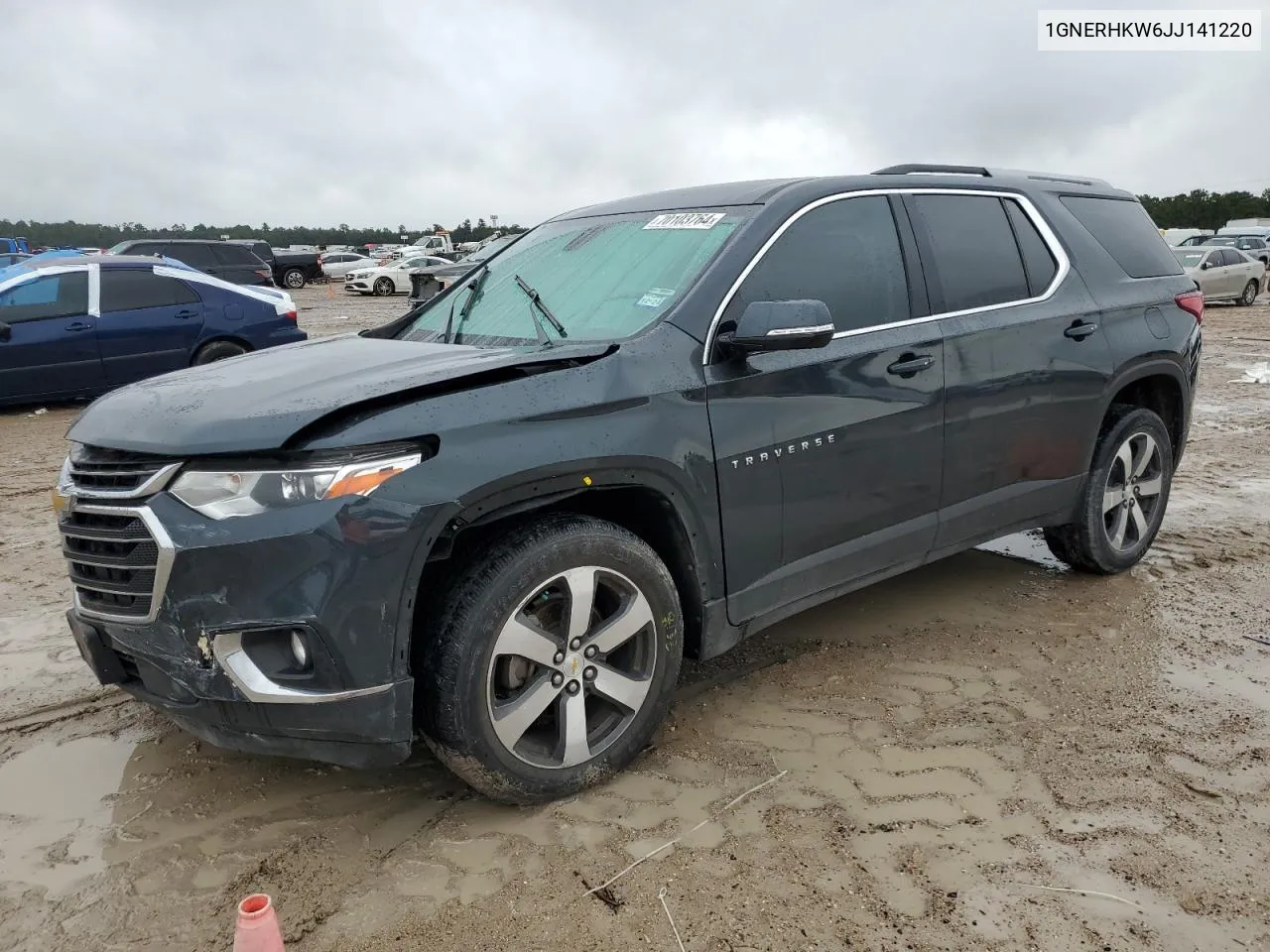 2018 Chevrolet Traverse Lt VIN: 1GNERHKW6JJ141220 Lot: 70103764